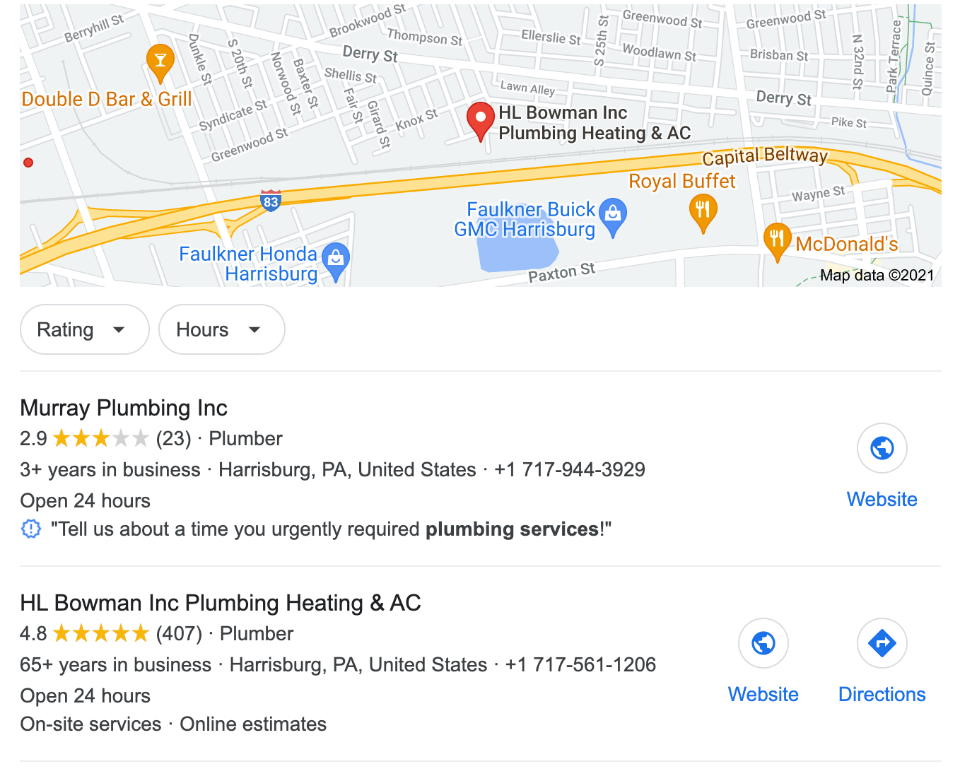 SERVICES HARRISBURG PA