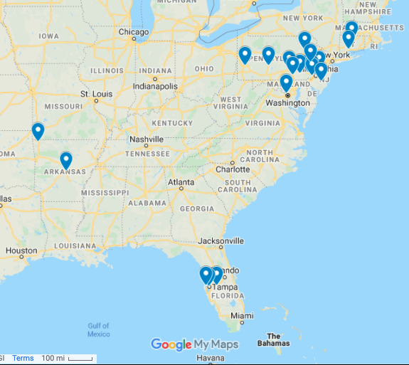 Sanctuary Case Study map